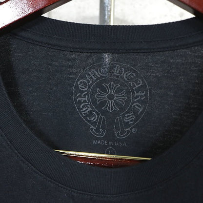 CHROME HEARTS Gradient Logo Cotton T-Shirt Black Size L