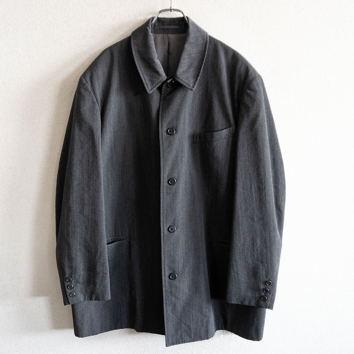 Y's for men 90s Archive Wool Short Balmacaan Coat Size M