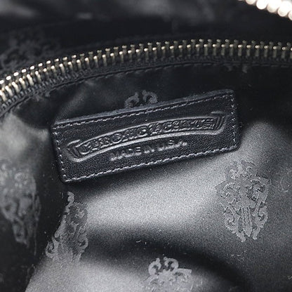 CHROME HEARTS New Strap On Leather Black SV925 Bag Size ONE SIZE