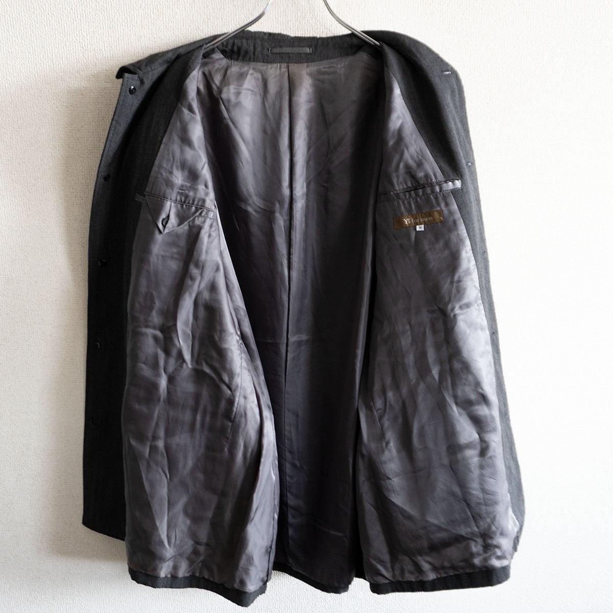 Y's for men 90s Archive Wool Short Balmacaan Coat Size M