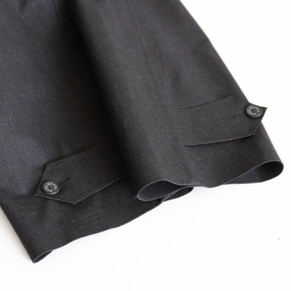 Mackintosh Rubberized Wool Balmacaan Coat Gray Size 38