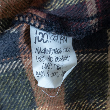 Stussy 90S Plaid Flannel Shirt Size M