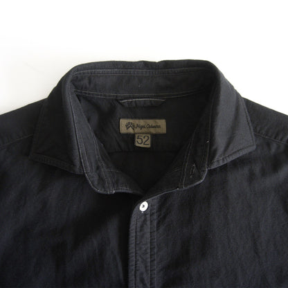 NIGEL CABOURN Black British Officers Shirt Size XL