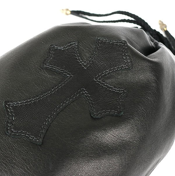CHROME HEARTS Drawstrings Cross SV925 Black Size ONE SIZE