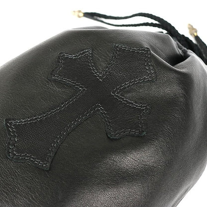 CHROME HEARTS Drawstrings Cross SV925 Black Size ONE SIZE
