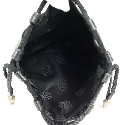 CHROME HEARTS Drawstrings Cross SV925 Black Size ONE SIZE