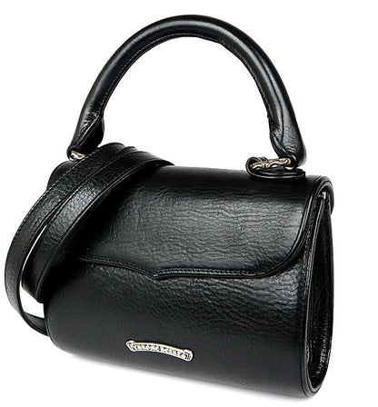 CHROME HEARTS DOG ADAMS Small CH Cross Leather Black