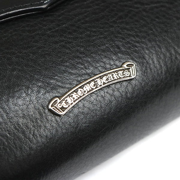CHROME HEARTS DOG ADAMS Small CH Cross Leather Black