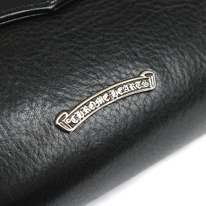 CHROME HEARTS DOG ADAMS Small CH Cross Leather Black