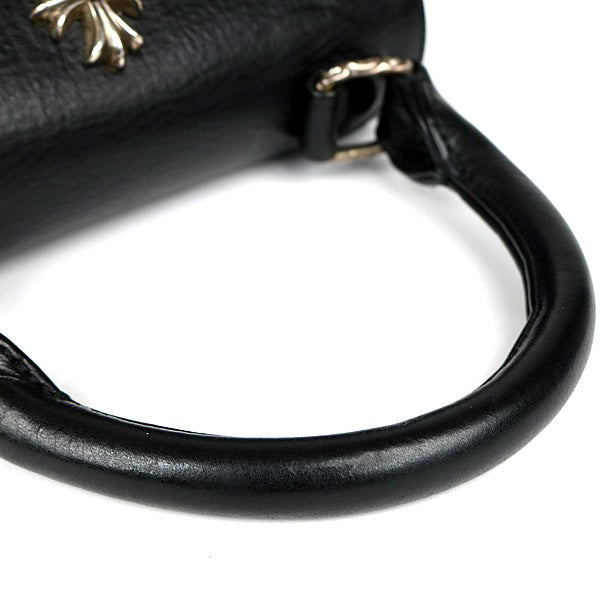 CHROME HEARTS DOG ADAMS Small CH Cross Leather Black