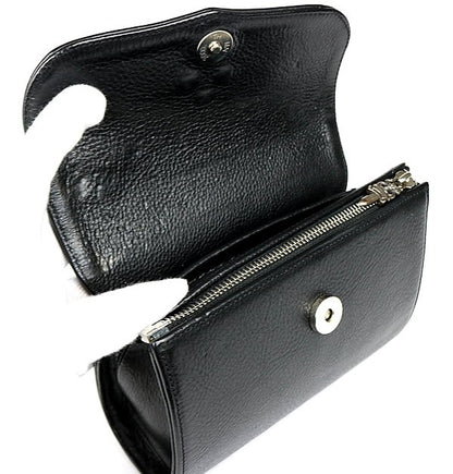 CHROME HEARTS DOG ADAMS Small CH Cross Leather Black