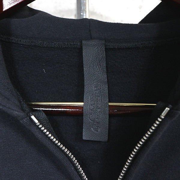 CHROME HEARTS CH Plus Leather Panel Hoodie Black Size M