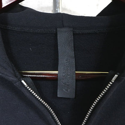 CHROME HEARTS CH Plus Leather Panel Hoodie Black Size M