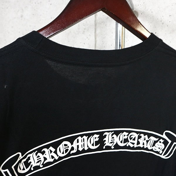 CHROME HEARTS Old English Scroll Label T-Shirt Black Size L
