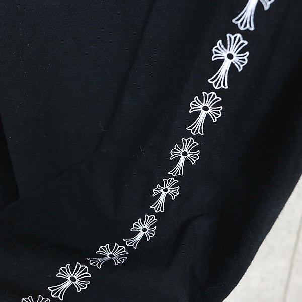 CHROME HEARTS Neck Logo Long Sleeve T-Shirt Black Size M