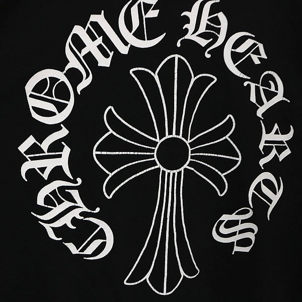 CHROME HEARTS Neck Logo Long Sleeve T-Shirt Black Size M