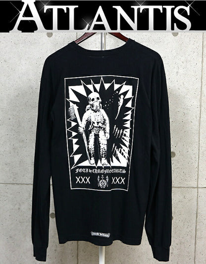 CHROME HEARTS Foti Print Long Sleeve T-Shirt Black Size L