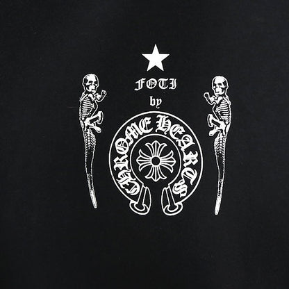 CHROME HEARTS Foti Print Long Sleeve T-Shirt Black Size L