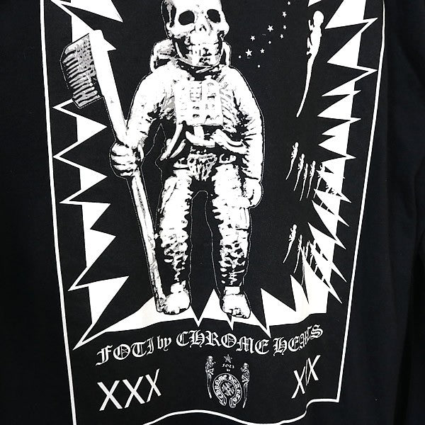 CHROME HEARTS Foti Print Long Sleeve T-Shirt Black Size L