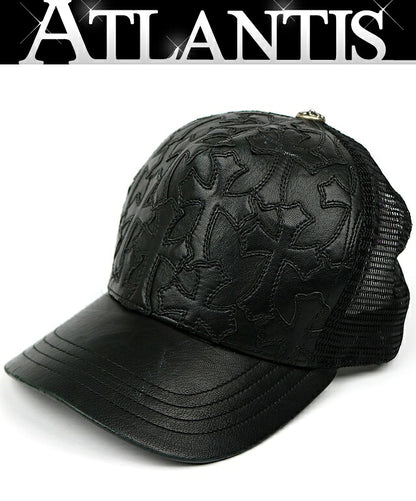 CHROME HEARTS Cemetery Cross Patch Hat Black Size ONE SIZE