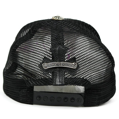 CHROME HEARTS Cemetery Cross Patch Hat Black Size ONE SIZE