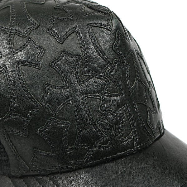 CHROME HEARTS Cemetery Cross Patch Hat Black Size ONE SIZE