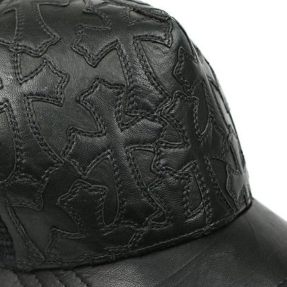 CHROME HEARTS Cemetery Cross Patch Hat Black Size ONE SIZE