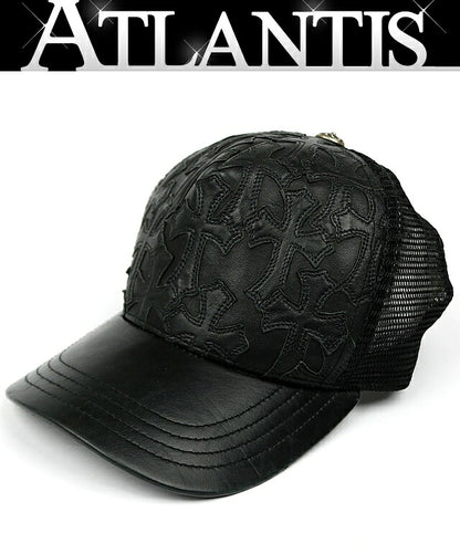CHROME HEARTS Cemetery Cross Patch Hat Black Size ONE SIZE
