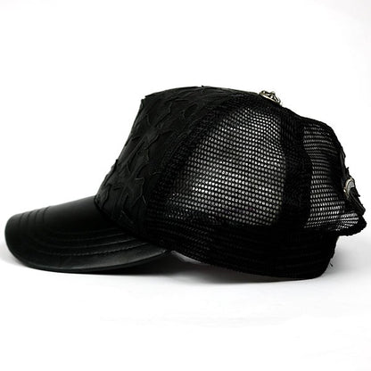 CHROME HEARTS Cemetery Cross Patch Hat Black Size ONE SIZE
