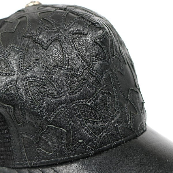 CHROME HEARTS Cemetery Cross Patch Hat Black Size ONE SIZE