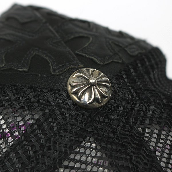 CHROME HEARTS Cemetery Cross Patch Hat Black Size ONE SIZE