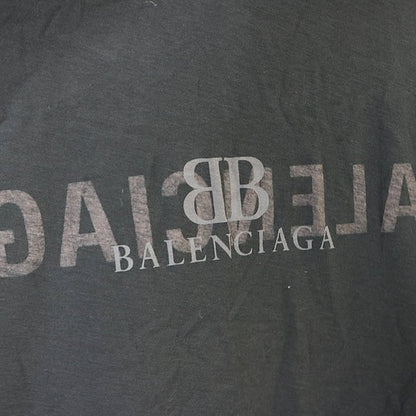 BALENCIAGA 24SS Reverse Design Short T-Shirt Black Size 4