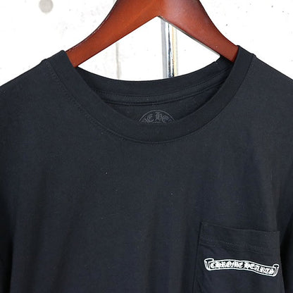 CHROME HEARTS Scroll Label Sleeve Old Tee Black Size L