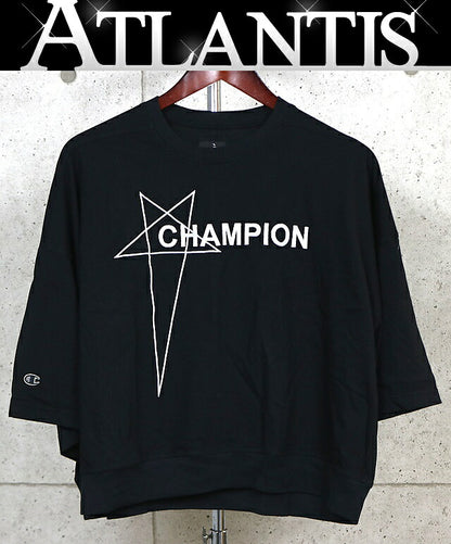 RICK OWENS x Champion Cropped Short Sleeve T-Shirt Size S