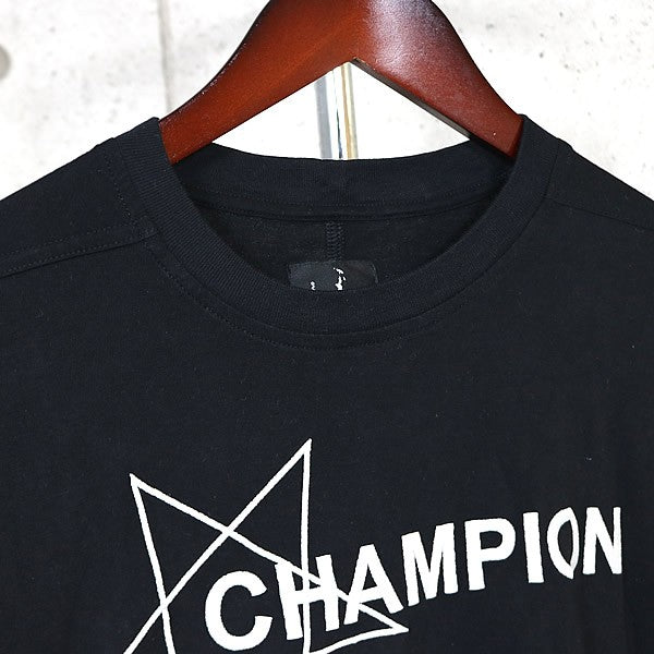 RICK OWENS x Champion Cropped Short Sleeve T-Shirt Size S