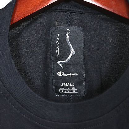 RICK OWENS x Champion Cropped Short Sleeve T-Shirt Size S