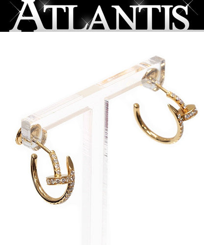Cartier Juste un Clou Pave Hoop Earrings Size ONE SIZE