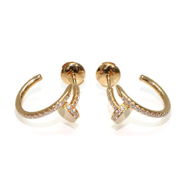 Cartier Juste un Clou Pave Hoop Earrings Size ONE SIZE