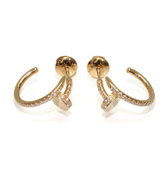 Cartier Juste un Clou Pave Hoop Earrings Size ONE SIZE