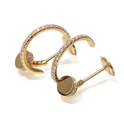 Cartier Juste un Clou Pave Hoop Earrings Size ONE SIZE