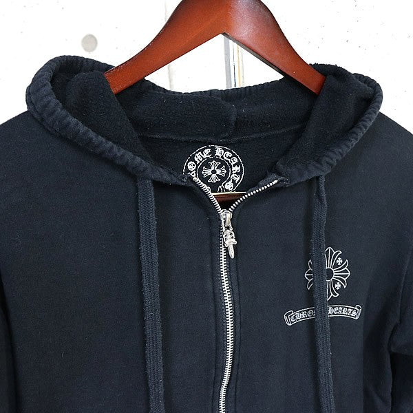 CHROME HEARTS Framed Cross Back Print Hoodie Black Size M