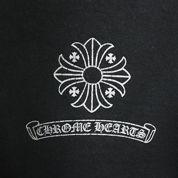 CHROME HEARTS Framed Cross Back Print Hoodie Black Size M
