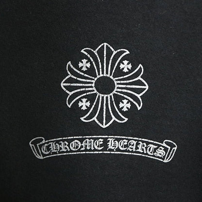 CHROME HEARTS Framed Cross Back Print Hoodie Black Size M