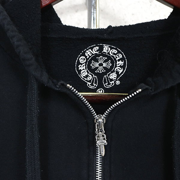 CHROME HEARTS Framed Cross Back Print Hoodie Black Size M