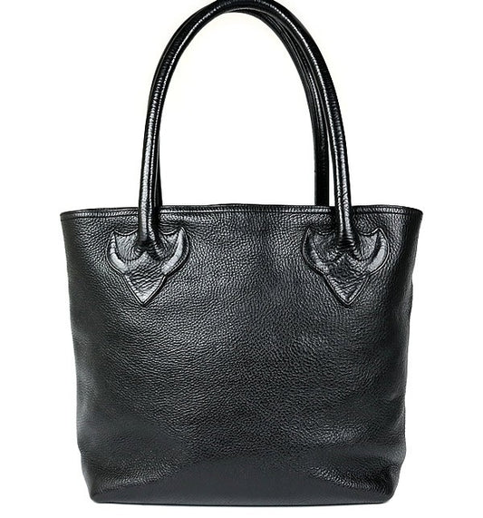 CHROME HEARTS FS Cross Patch Leather Bag Black Size ONE SIZE
