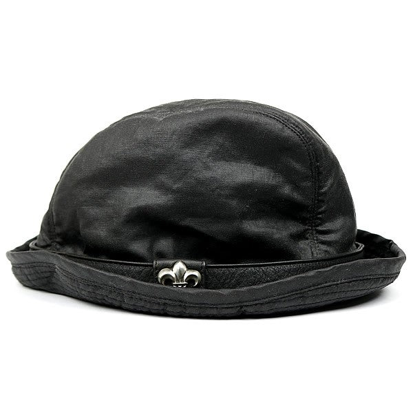 CHROME HEARTS BS Flare Gunslinger Leather Hat Black Size M