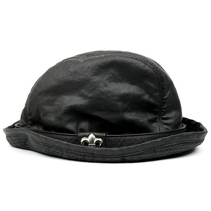 CHROME HEARTS BS Flare Gunslinger Leather Hat Black Size M