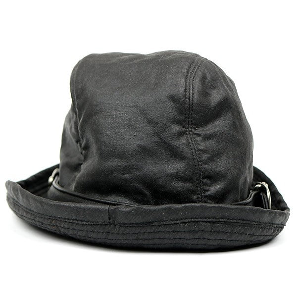 CHROME HEARTS BS Flare Gunslinger Leather Hat Black Size M