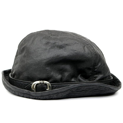CHROME HEARTS BS Flare Gunslinger Leather Hat Black Size M
