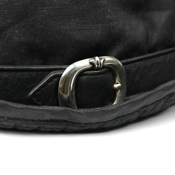 CHROME HEARTS BS Flare Gunslinger Leather Hat Black Size M